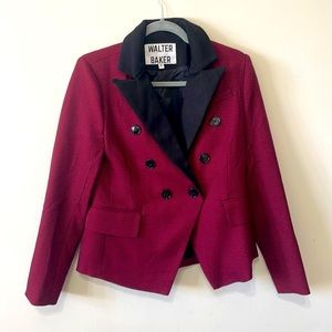 A beautiful size small Burgundy blazer